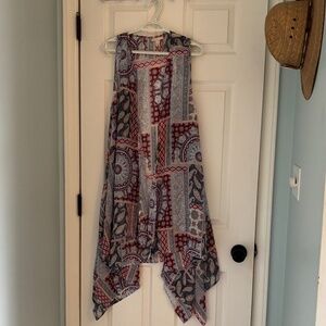 EST 1946 Flowy, vest, wrap, coverup. New. condition